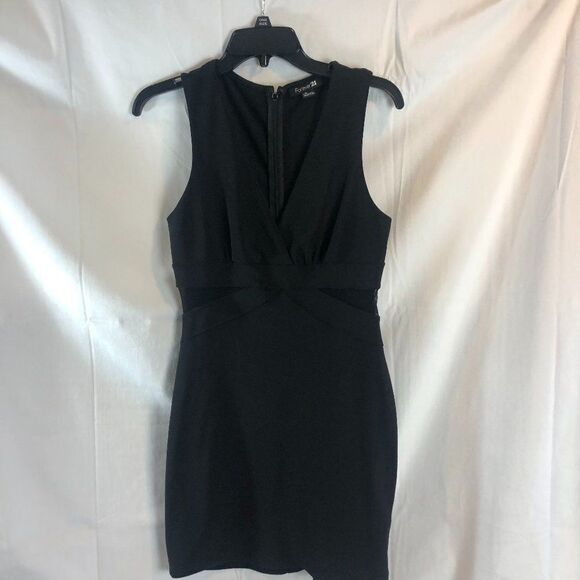 Forever 21 Sexy Black Mesh waist Sleeveless dress - Picture 1 of 7